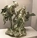 Prometheus und Merkur mit dem Adler. Bronzestatuette von Giovanni Battista Foggini, vor 1716. Victoria and Albert Museum, London