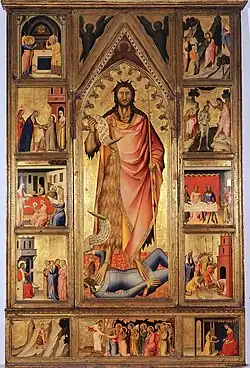 Giovanni del Biondo: Altartafel um 1360 (Contini Bonacossi Collection, Florenz)