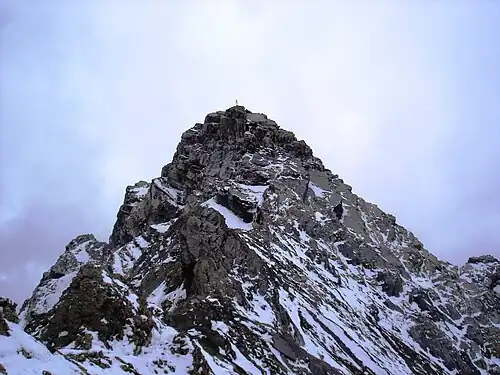 Gipfel, aufgenommen vom Nordostgrat.