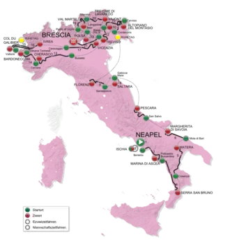 Karte Giro d’Italia 2013