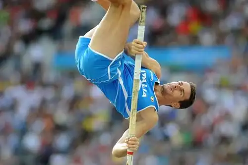 Giuseppe Gibilisco wurde gemeinsam mit zwei Gegnern&nbsp;Zehnter