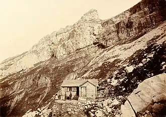 Glärnischhütte von 1885, um 1890