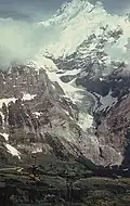 Oberer Grindelwaldgletscher mit Schreckhorn 1963