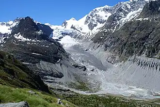 Gletscherzunge bei Ferpècle (2010)