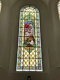Buntglasfenster mit Hl. Martin von Tours