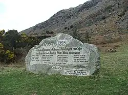 Glenmalure 1798 Erinnerungsstein