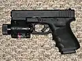 M6 Tactical Laser an Glock 23 Pistole