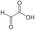Strukturformel von Glyoxylsäure