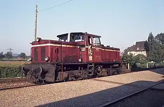 V 52 902 in Riegel am Kaiserstuhl (1980)