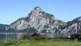 Westsüdwestansicht vom Westufer des Traunsees