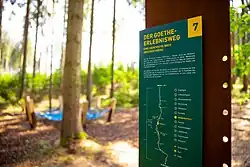 Station Waldbadezimmer am Goethe-Erlebnisweg