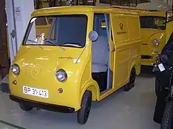 Goggomobil TL der Deutschen Bundespost, im Depot des Museums für Kommunikation