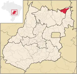 Lage von Monte Alegre de Goiás