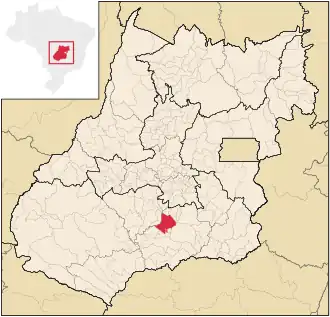 Lage von Pontalina in Goiás