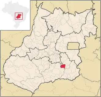 Lage von Santa Cruz de Goiás