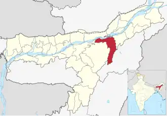 Lagekarte des Distrikts