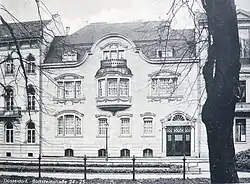 Goltsteinstraße Nr. 24 und 25, Postkarte um 1920