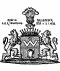 Wappen der Gräfin Golubtzoff, 1833