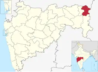 Lagekarte des Distrikts