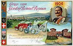 Werbeplakat für den Gordon-Bennett-Cup 1904