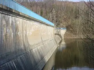 Staumauer der Vorsperre