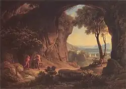 Heroische Landschaft mil der Erziehung Achills, 1822.