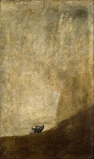 Hund; von Francisco de Goya; ca. 1819–1823.; Museo del Prado (Madrid)