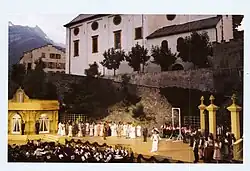 Operette „Gräfin Mariza“ am Gräfibiel in Visp, Kapellmeister Eugen Meier