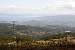 Blick vom Gipfel über Trondheim