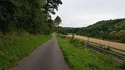 Der Radweg von Gerlachsheim in Richtung Grünsfeld