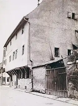 Laut Lagerbuch ein Haus des Baumeisters Aberlin Jörg in der Ostergasse