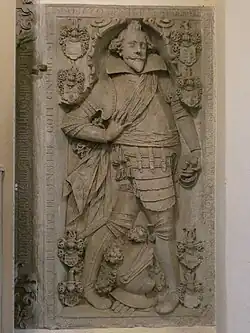 Grabplatte Leonhards von Arnim (1584–1620) in der Pfarrkirche Plaue