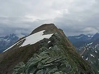 Gipfel der Grabspitze vom westlichen Vorgipfel gesehen