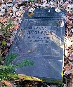 Grabstein Fanny Kraemer