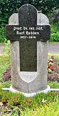Grabstein Professor Kurt Hedden auf dem Parkfriedhof Junkerberg zu Göttingen-Weende
