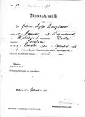 Führungszeugnis eines Gefreiten 1894