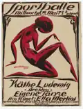 Grafikentwurf für "Käthe Ludewig. Eigene Tänze" 1920