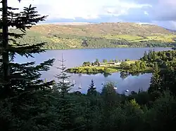Blick von Fort Augustus über Loch Ness