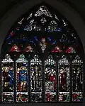 Großes Westfenster in der Kathedrale von Shrewsbury