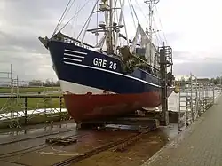 Slip mit Krabbenkutter