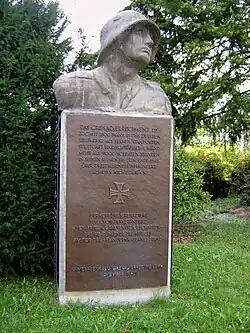 Denkmal für das Regiment im Hof der Theodor-Heuss-Kaserne in Stuttgart