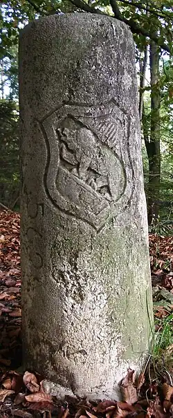 Grenzstein von 1768, Berner Wappen (der Unteraargau gehörte damals zu Bern)