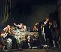 Totenbett mit klagenden Kindern, Jean-Baptiste Greuze (1725–1805)