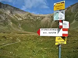 Alp Bättelmatt, südlich des Griespasses