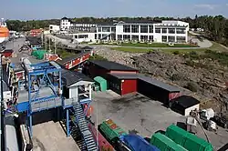 Fähranleger in Grisslehamn und Hotel Havsbaden