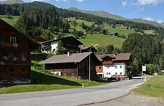 Speikboden, Donnerstein und Griften mit der Ortschaft Osing