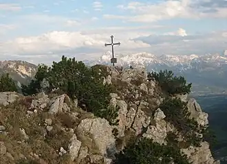 Gipfelkreuz auf dem Vorderen Rotofen (Großer Rotofenturm)