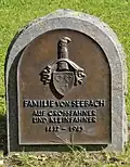 Gedenkstein für die Familie von Seebach