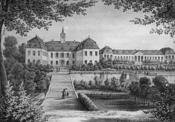 Reitertreppe als Element im Barockgarten Großsedlitz