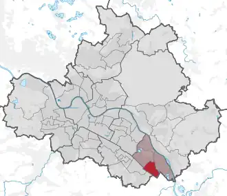 Lage des statistischen Stadtteils Großzschachwitz in Dresden